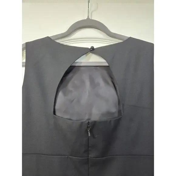 Brooks Brothers Loro Piana Italy Black Wool Sleeveless Classic Dress, Size 10 - Picture 11 of 15